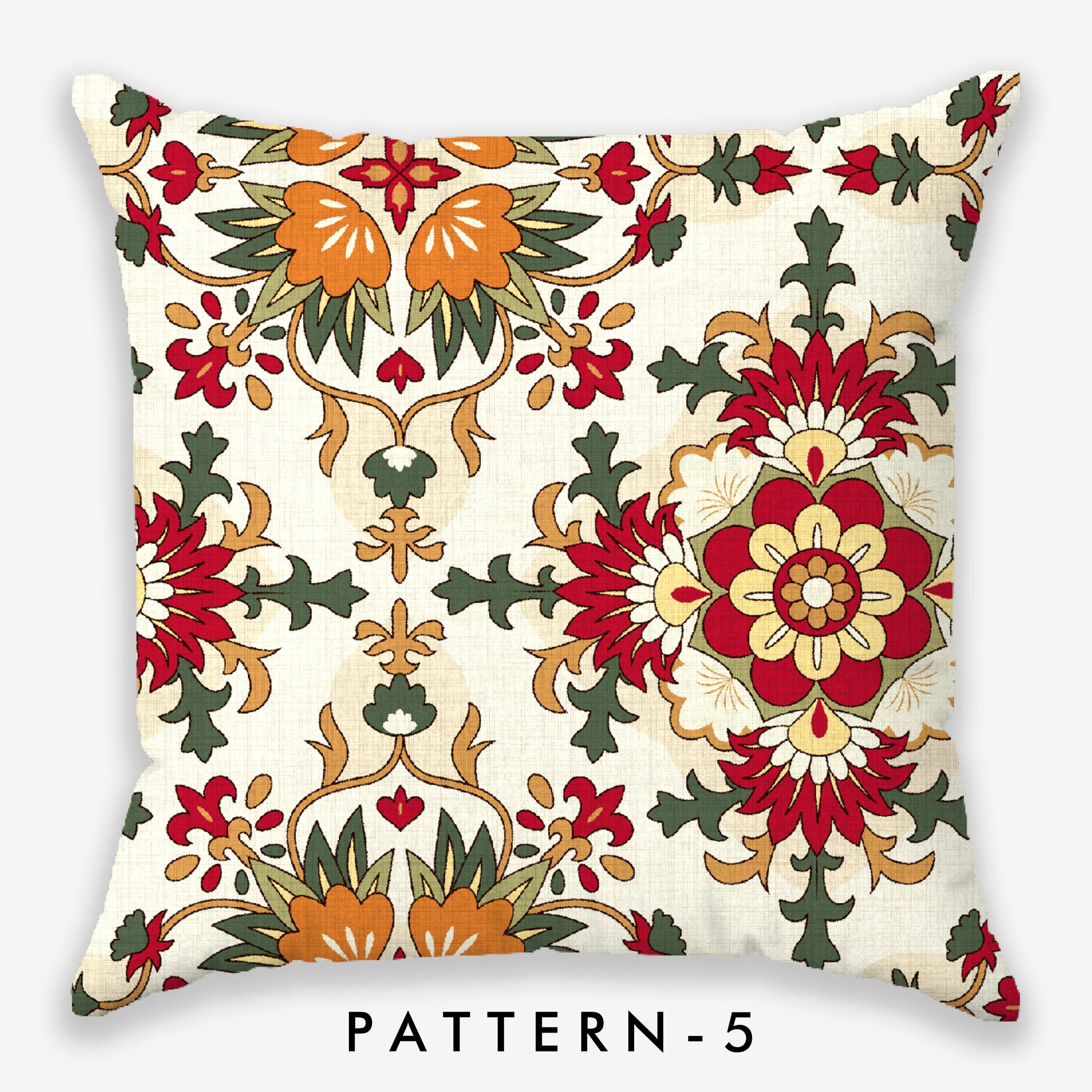 Ethnic Art Printed Cushion Cover | Set Of 5