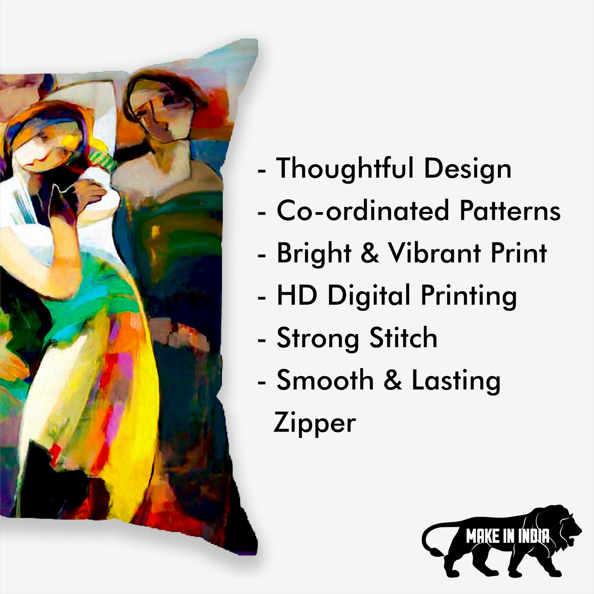 Picasso Printed Cushion Cover | Set Of 5