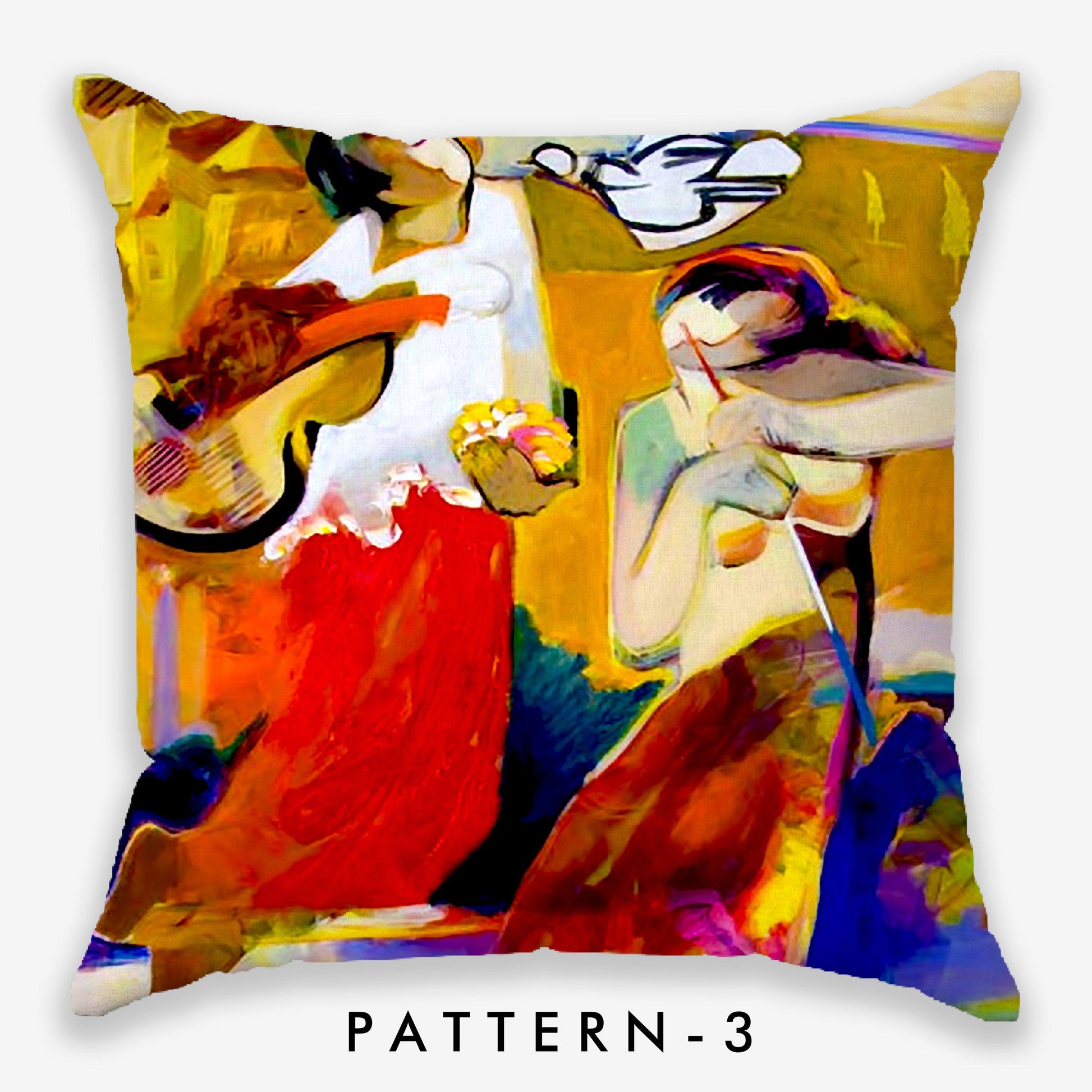 Picasso Printed Cushion Cover | Set Of 5