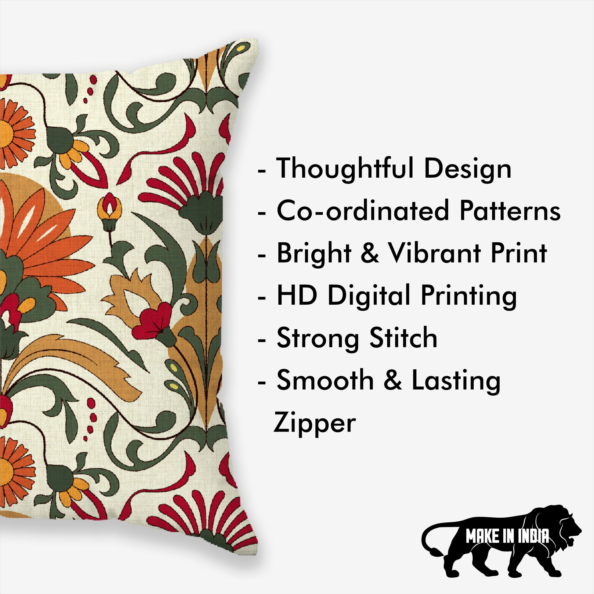 Ethnic Art Printed Cushion Cover | Set Of 5