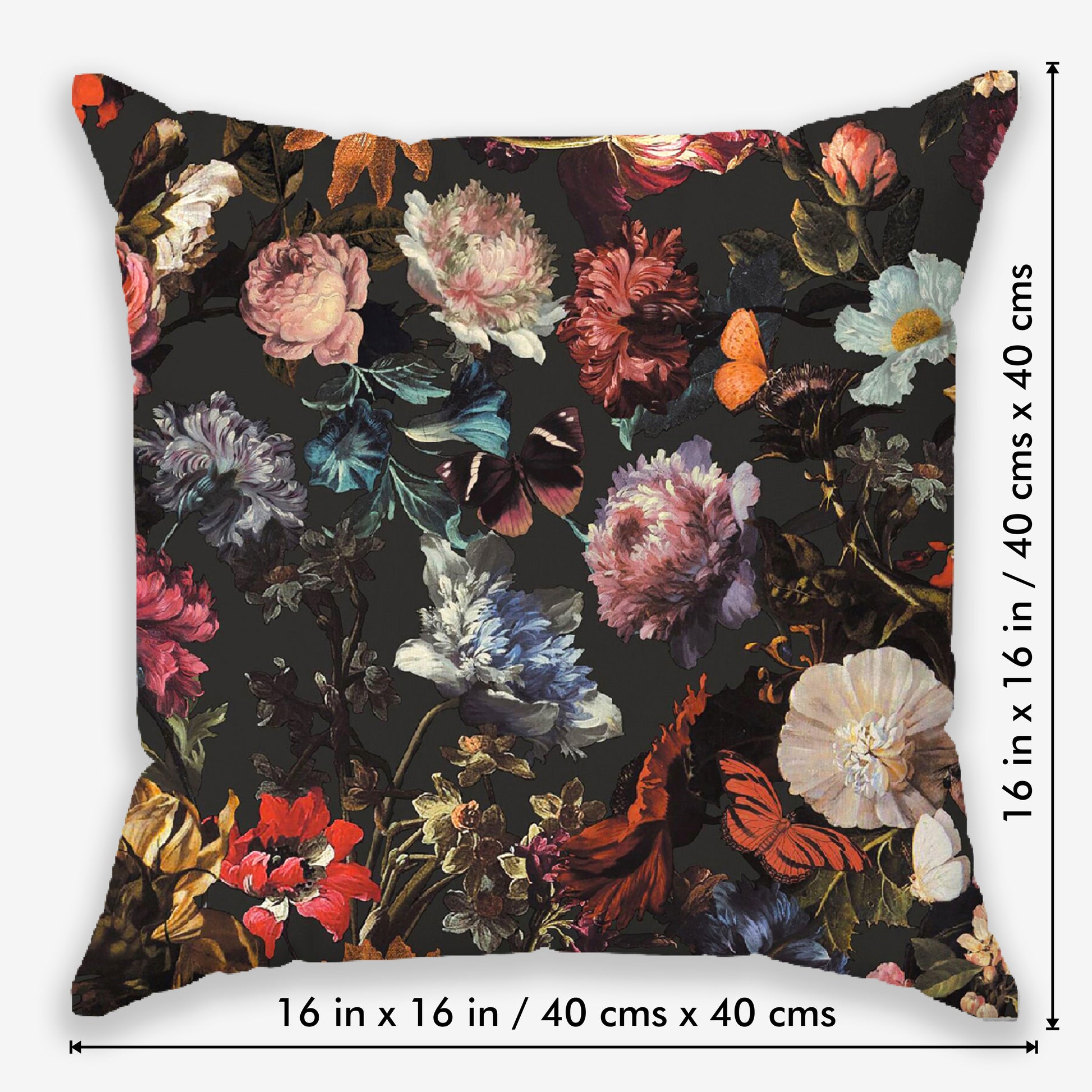 Eden Floral Printed Cushion Cover | Set Of 2