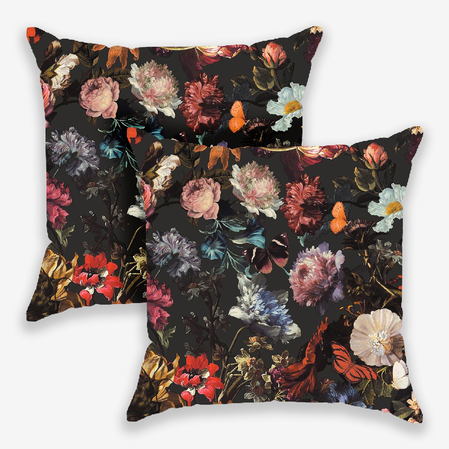 Eden Floral Printed Cushion Cover | Set Of 2