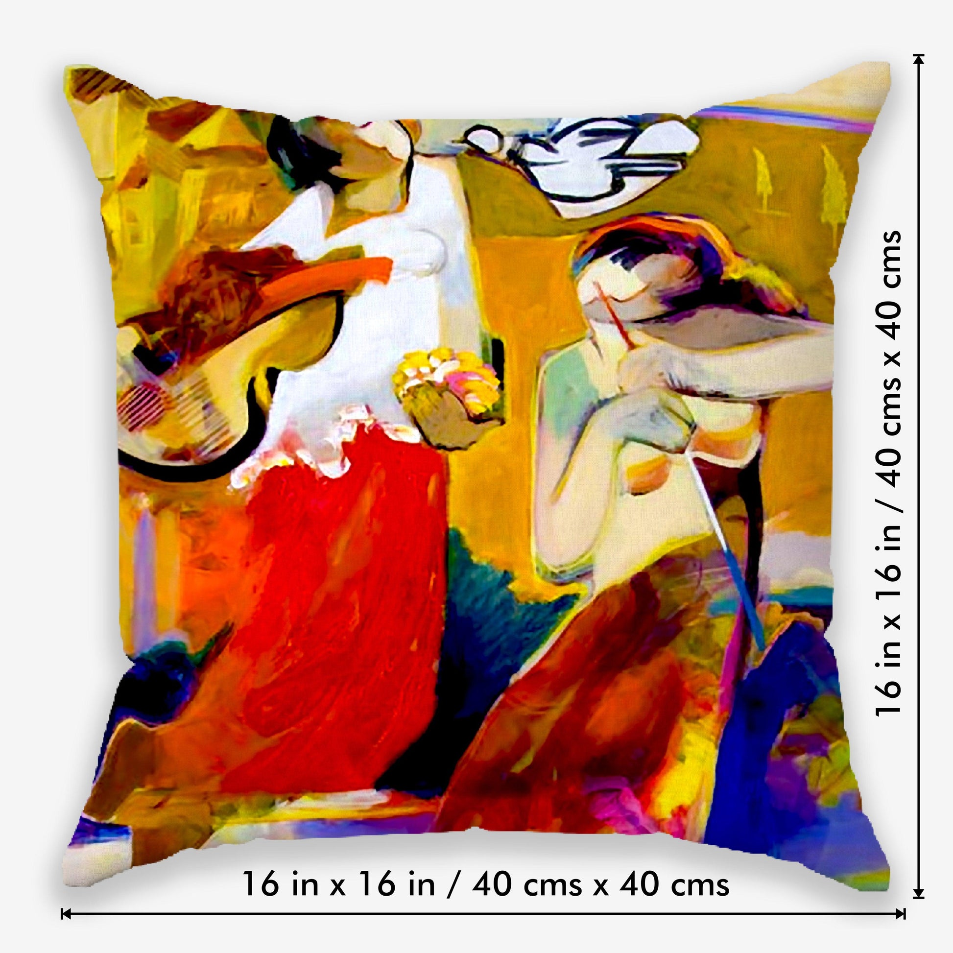 Picasso Printed Cushion Cover | Set Of 5