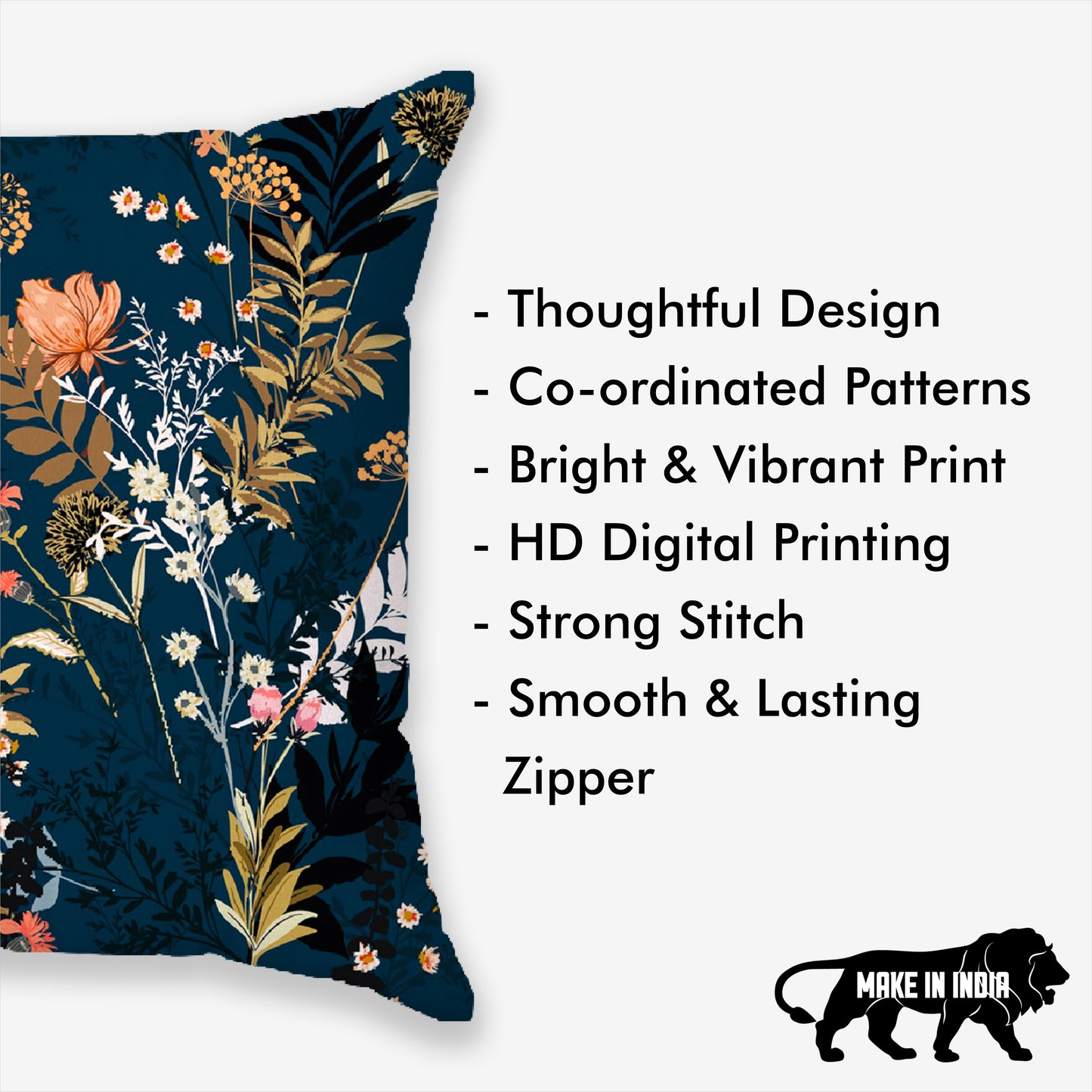 William Floral Printed Cushion Cover | Set Of 2
