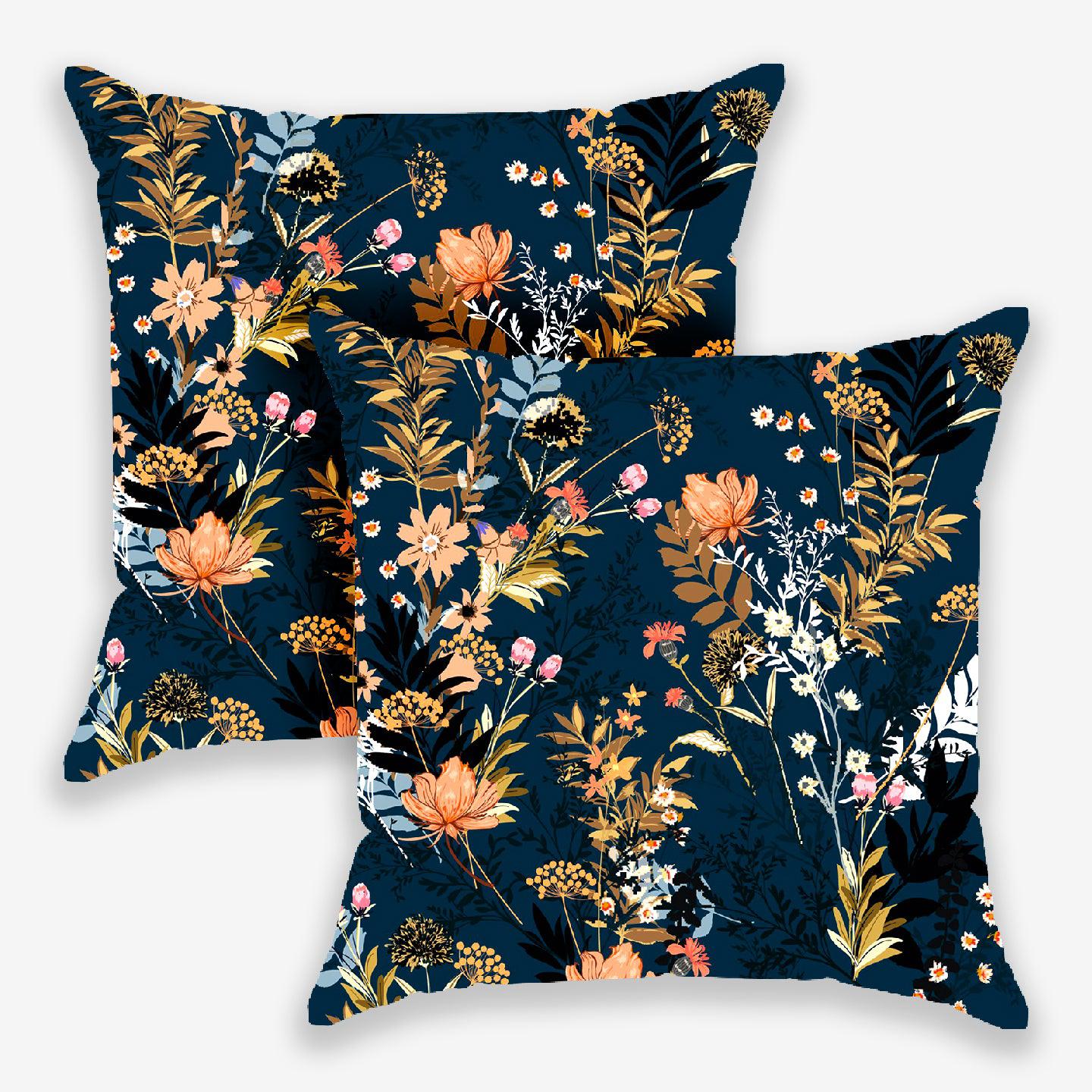 William Floral Printed Cushion Cover | Set Of 2