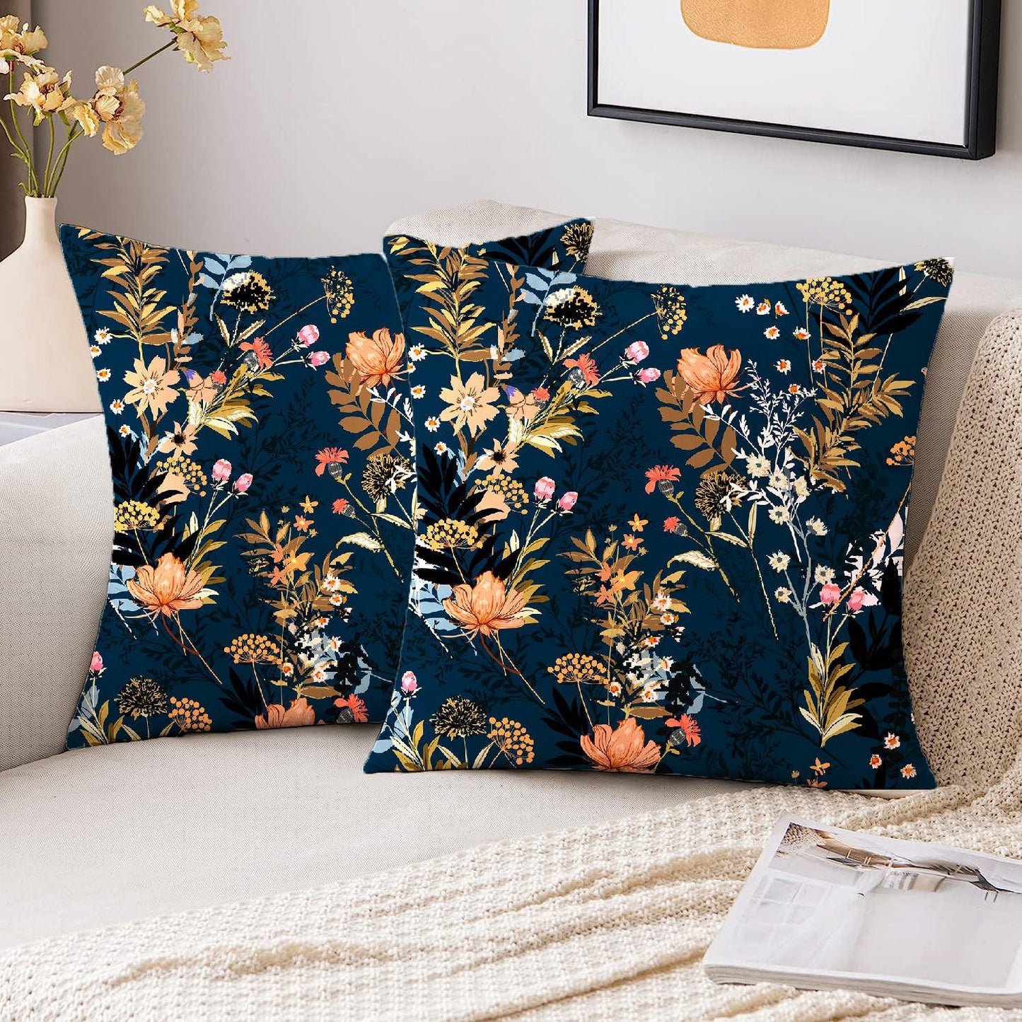 William Floral Printed Cushion Cover | Set Of 2