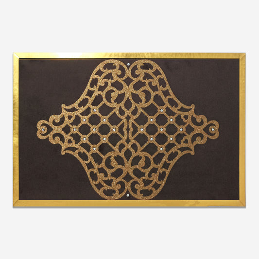 Andaaz Decorative Table Placemat | Set Of 2 | Dark Brown