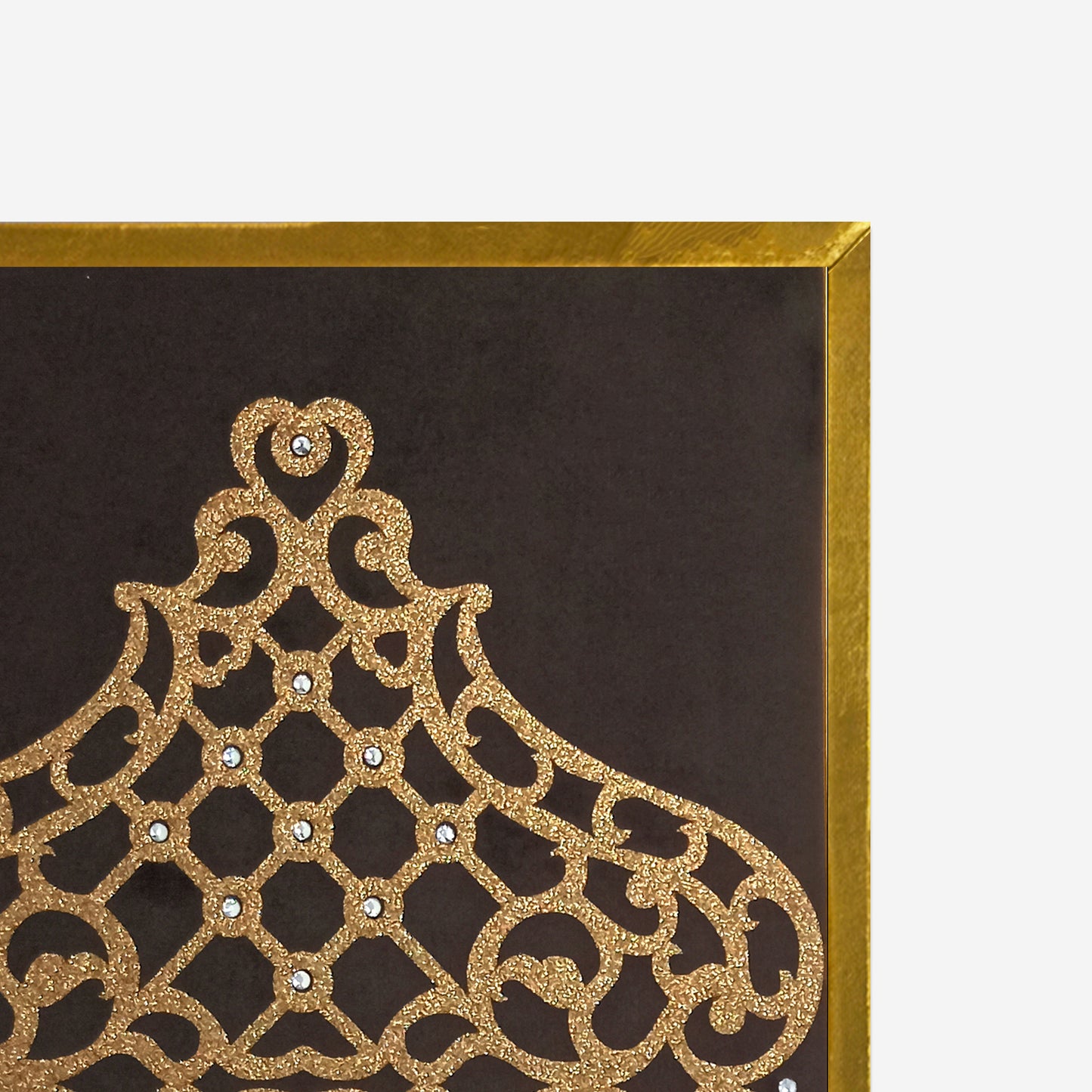 Andaaz Decorative Table Placemat | Set Of 2 | Dark Brown