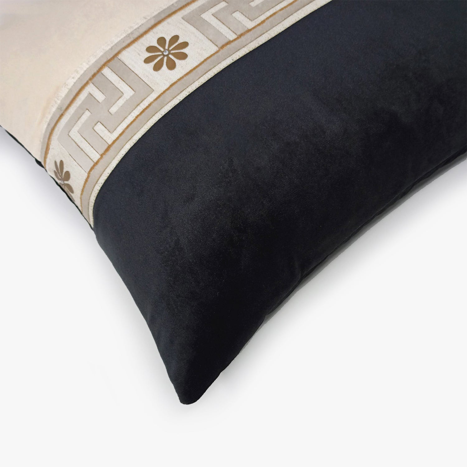 Aristotle Greek Key Border Cushion Cover