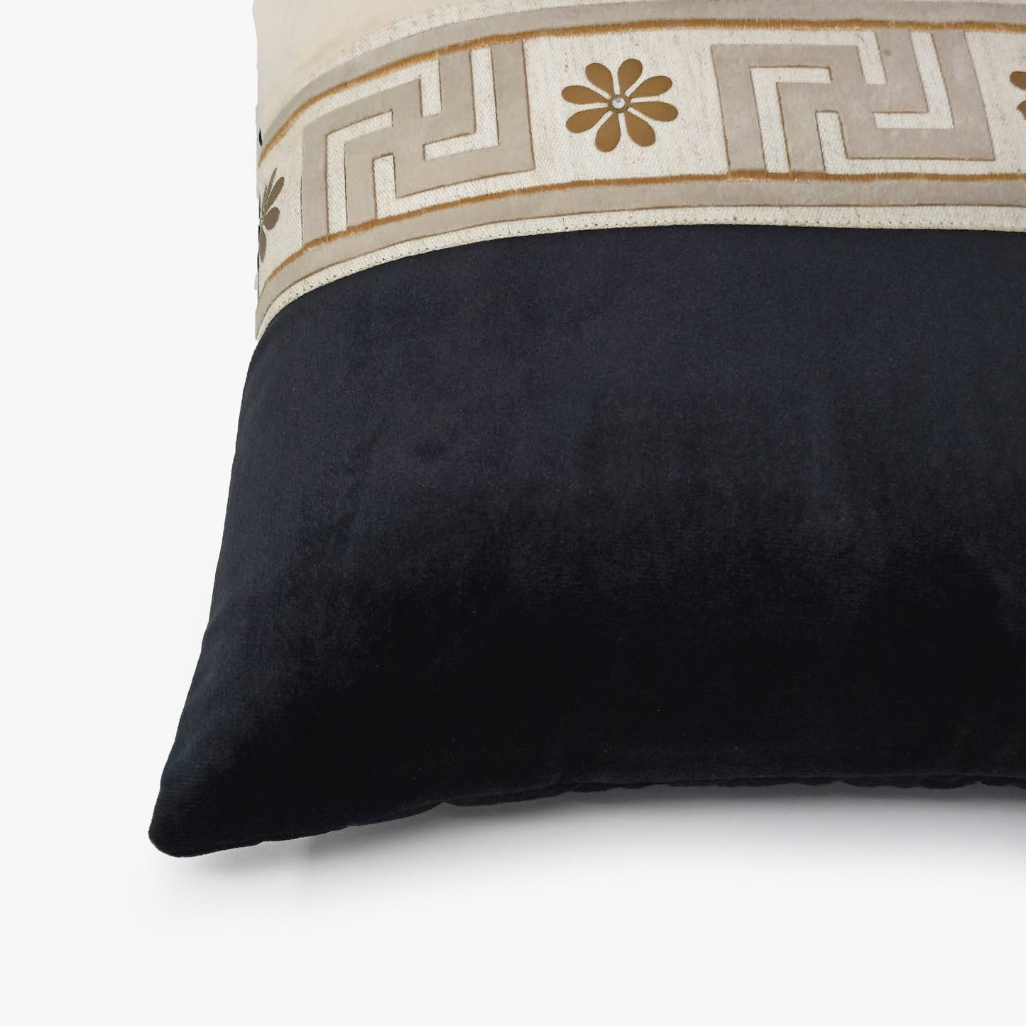 Aristotle Greek Key Border Cushion Cover