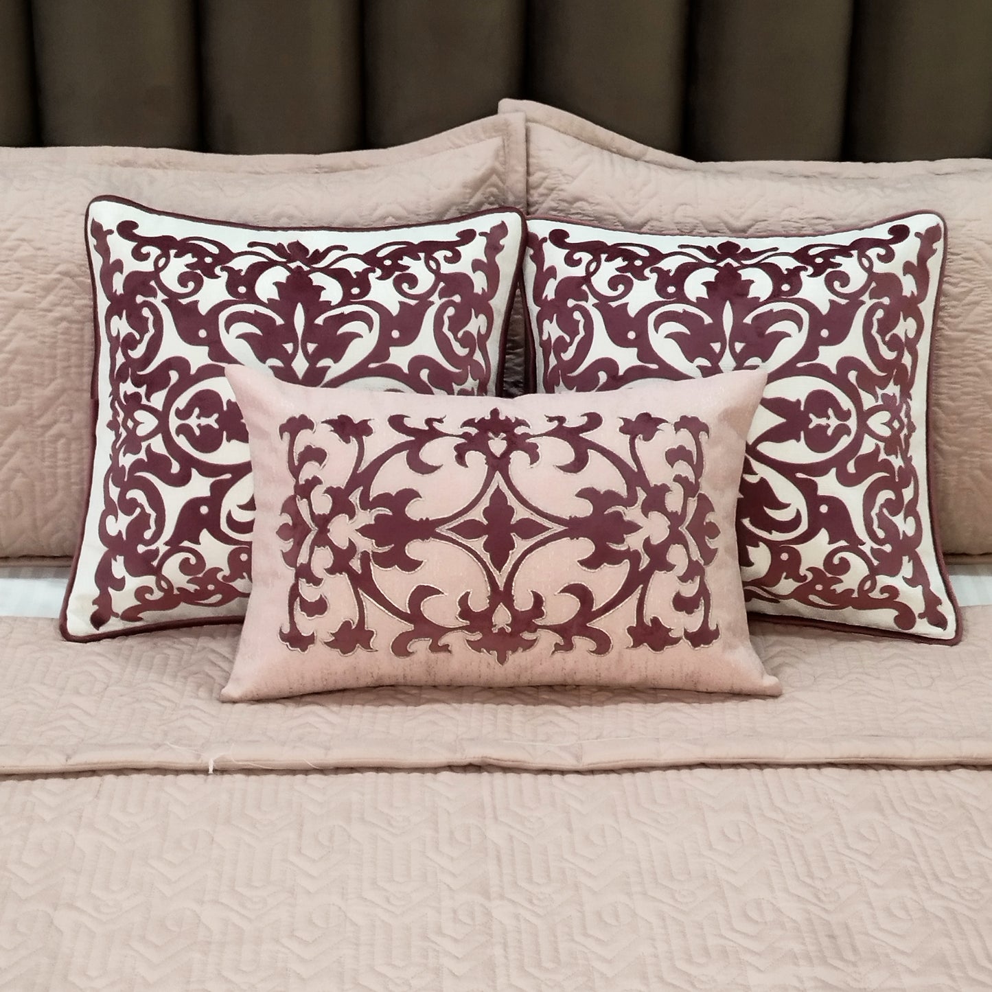 Cardiff 6-Piece Bedding Set Pink