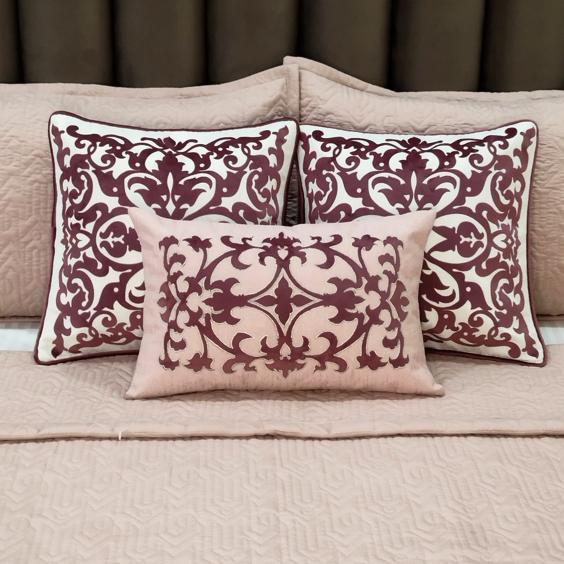 Cardiff 6-Piece Bedding Set Pink