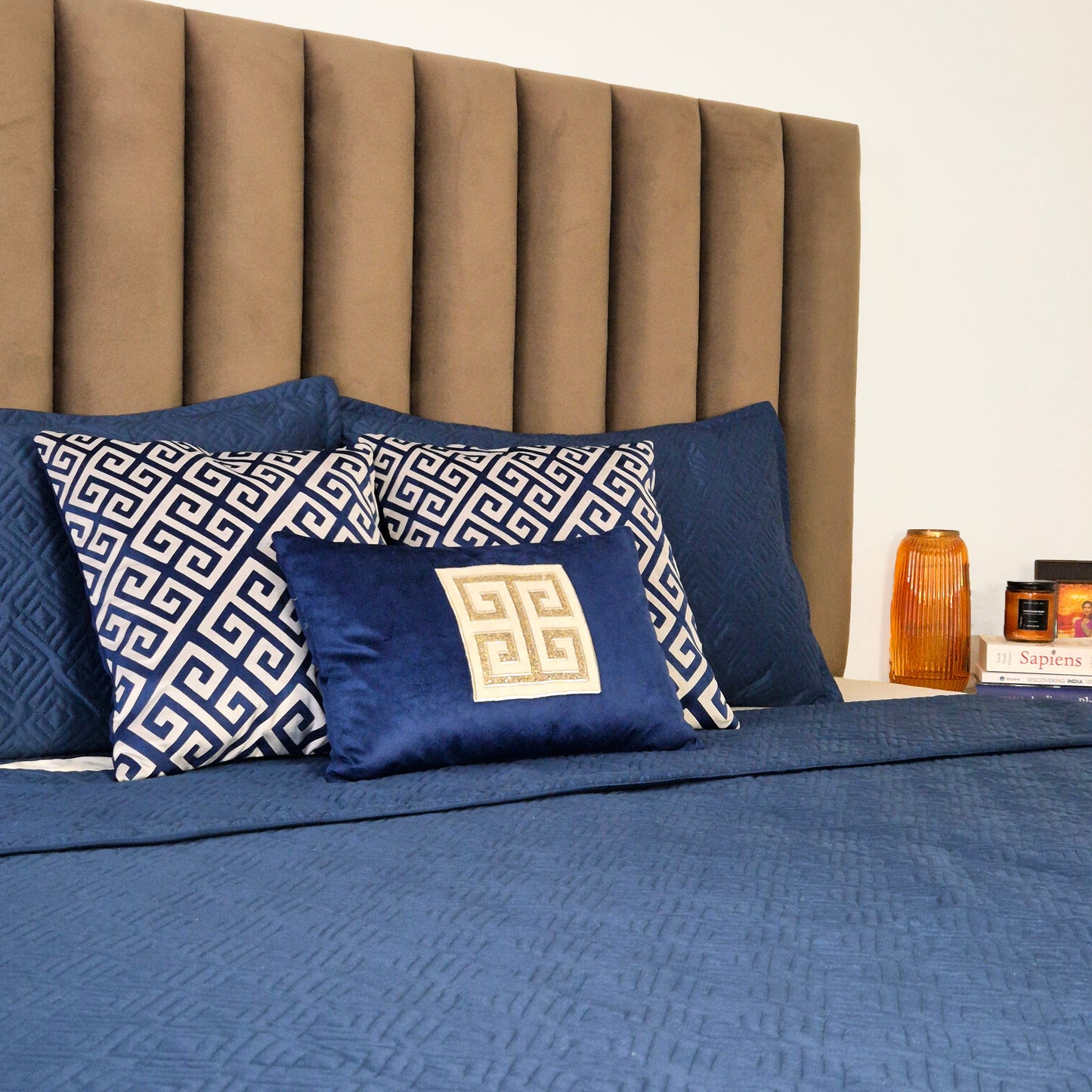 Glasgow 6-Piece Bedding Set Blue
