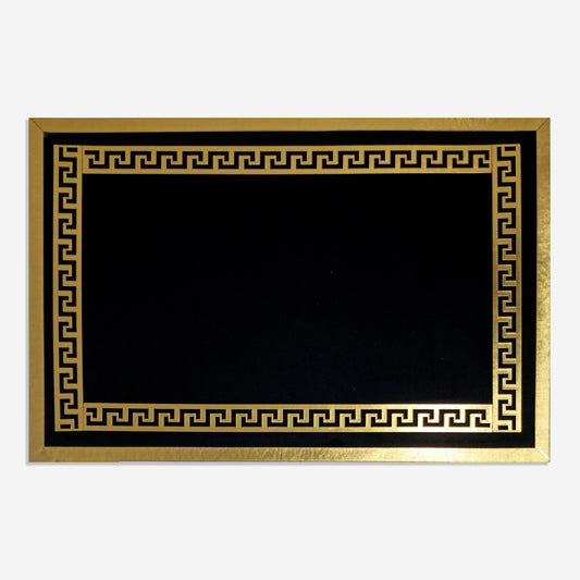 Socrates Decorative Table Placemat | Set Of 2 | Black