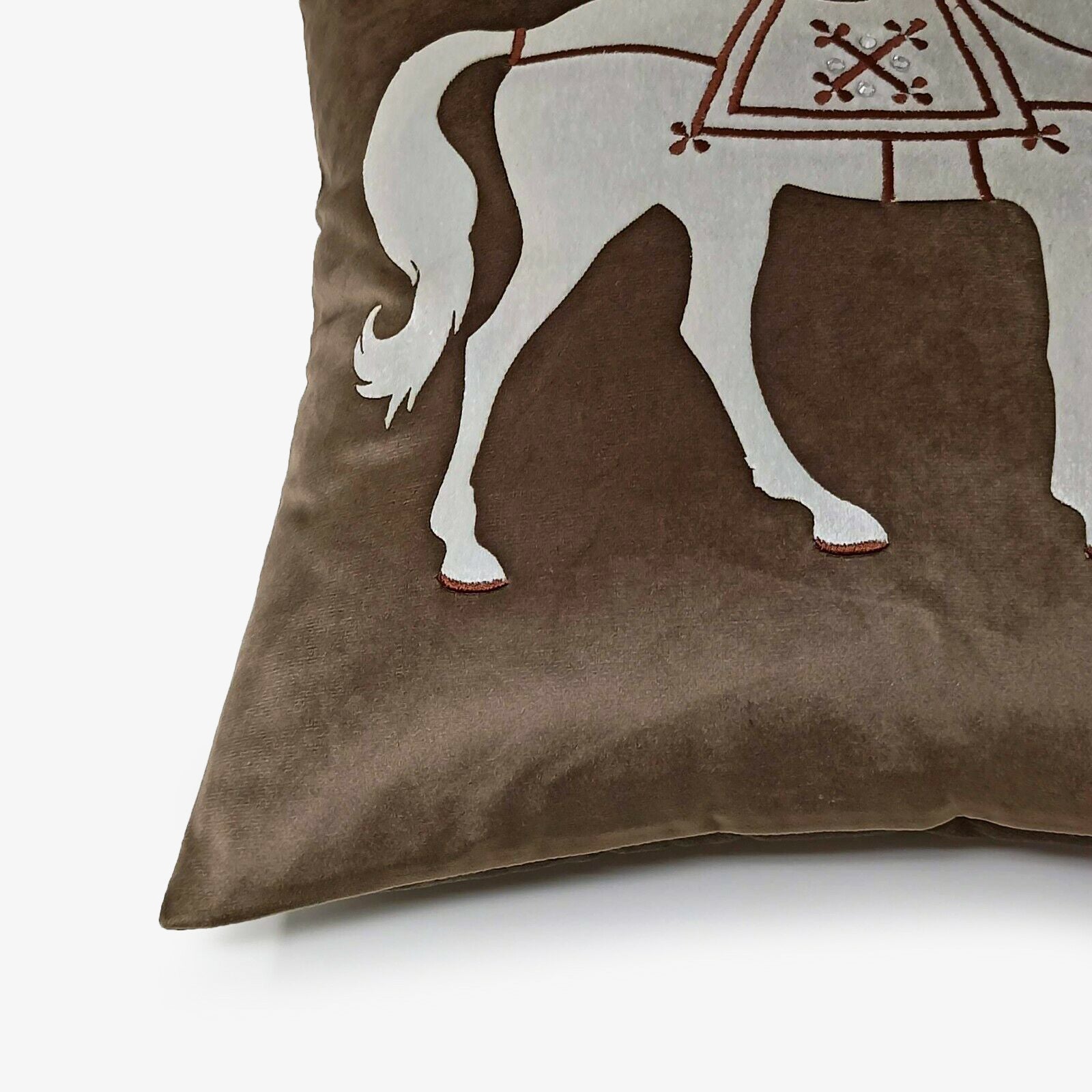 Stallion Decorative Animal Cushion Cover | Set Of 2
