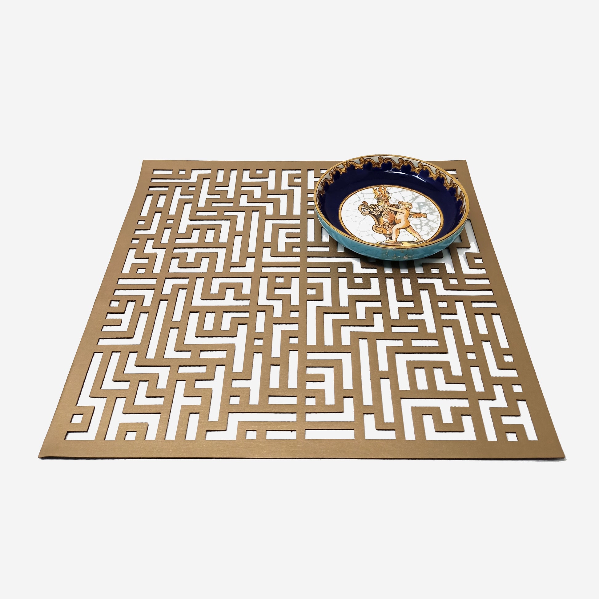 Labyrinth Decorative Table Placemat | Set Of 2