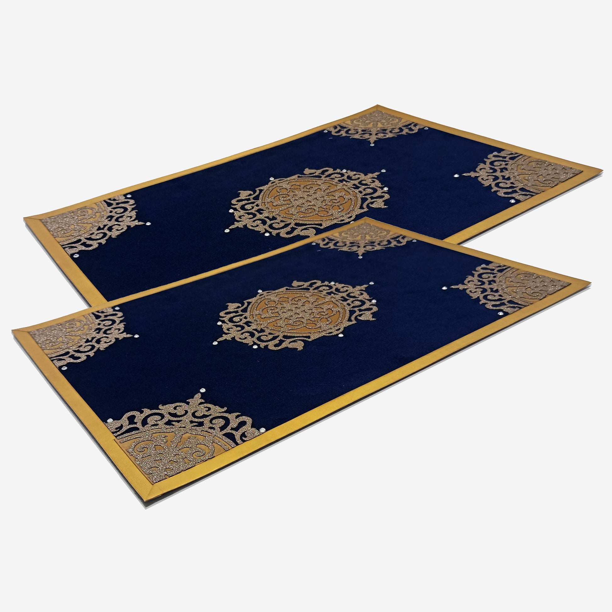 Vetican Decorative Table Placemat | Set Of 2 | Blue