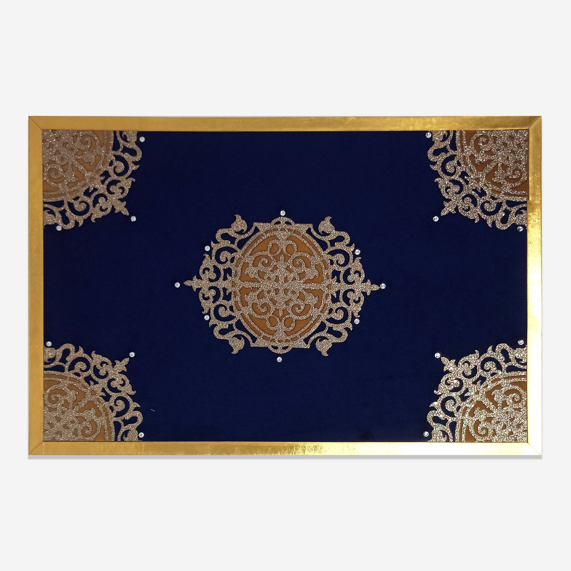 Vetican Decorative Table Placemat | Set Of 2 | Blue