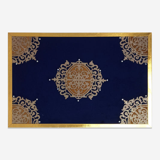 Vetican Decorative Table Placemat | Set Of 2 | Blue