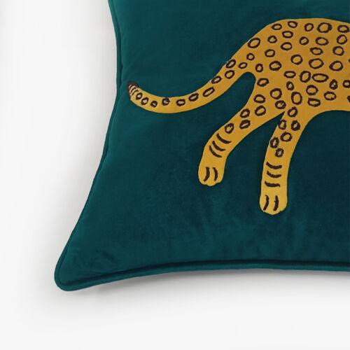 Chintzu Animal Embroidered Lumbar Cushion Cover