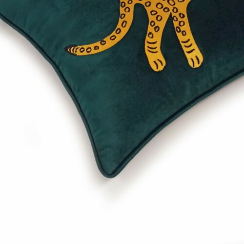 Chintzu Animal Embroidered Lumbar Cushion Cover