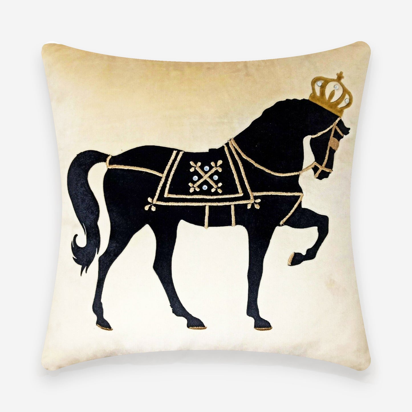 Stallion Decorative Animal Cushion Cover | Set Of 2