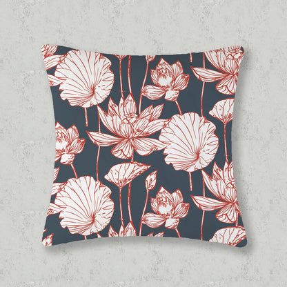 Antherium Floral Printed Cushion Covers Set of 5