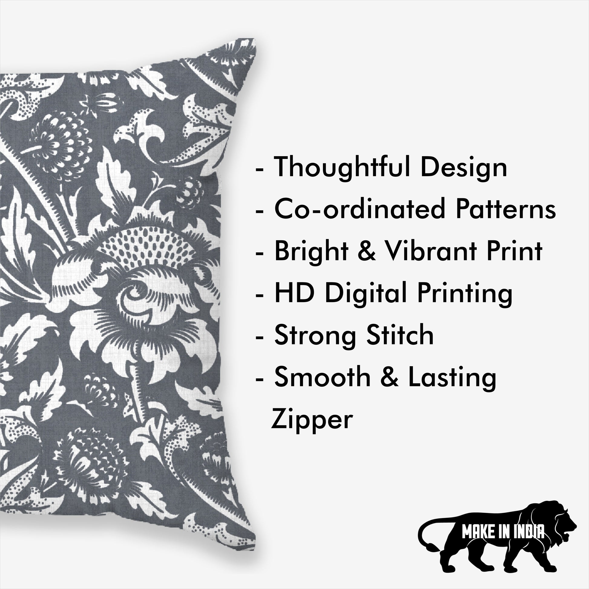 Jakarta Geo-Ethnic Printed Cushion Cover | Set Of 5