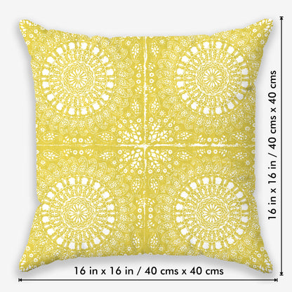 Indica Geo-Ethnic Printed Cushion Cover | Set Of 5