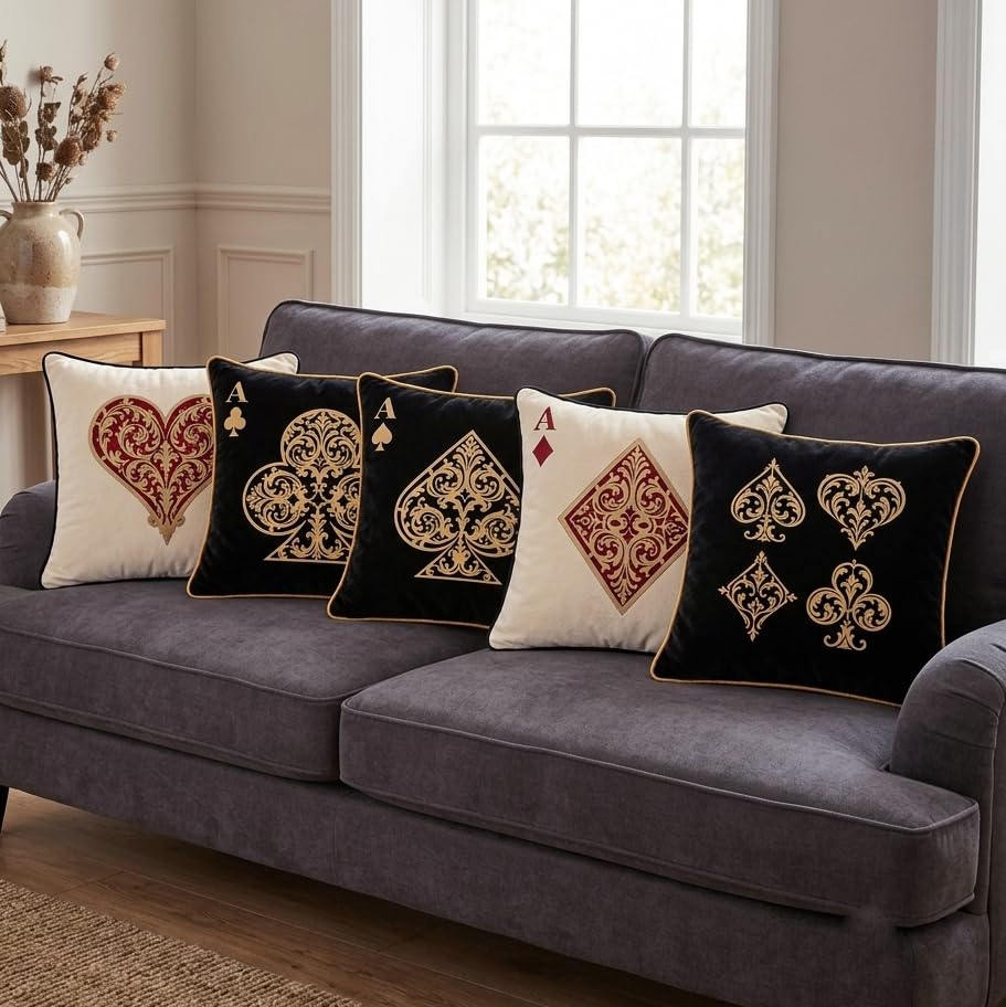 Imperial Deck Velvet Cushion Cover (Set of 5), 16"x16" (Copy)