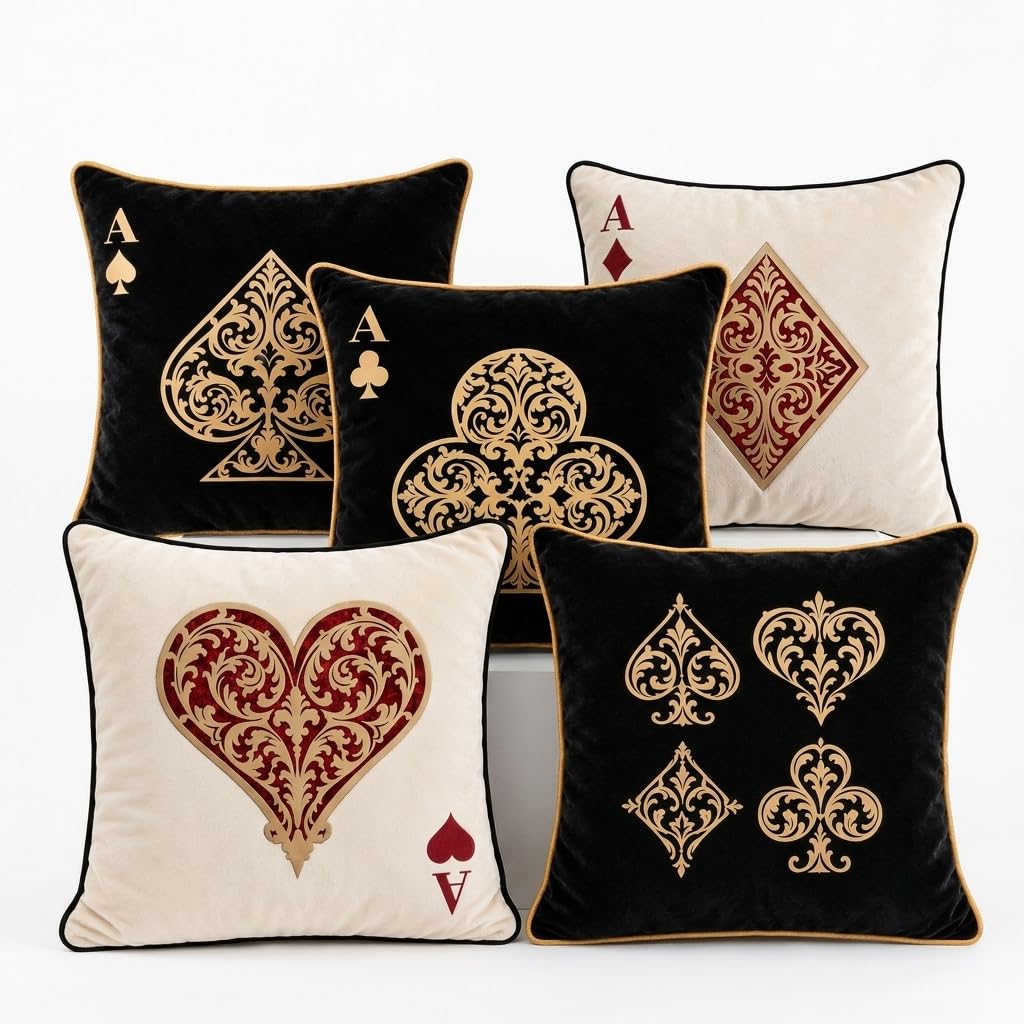 Imperial Deck Velvet Cushion Cover (Set of 5), 16"x16" (Copy)