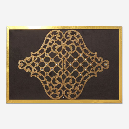 Andaaz Decorative Table Placemat | Set Of 2 | Dark Brown