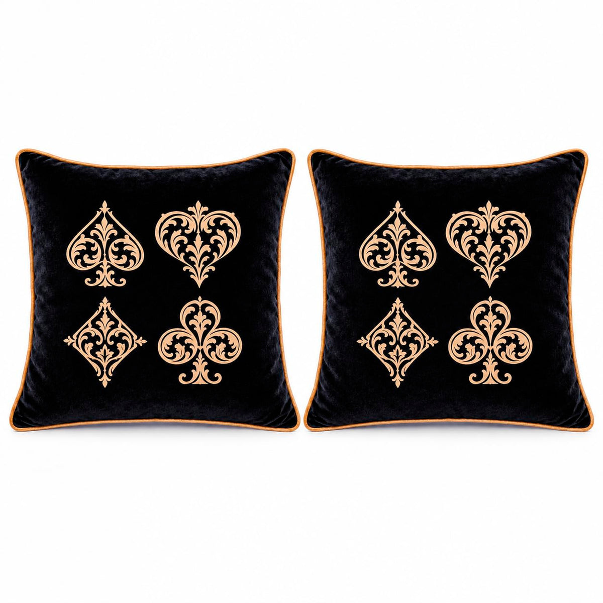 Imperial Quartet Velvet Cushion Cover (Set of 2) 16" x 16"