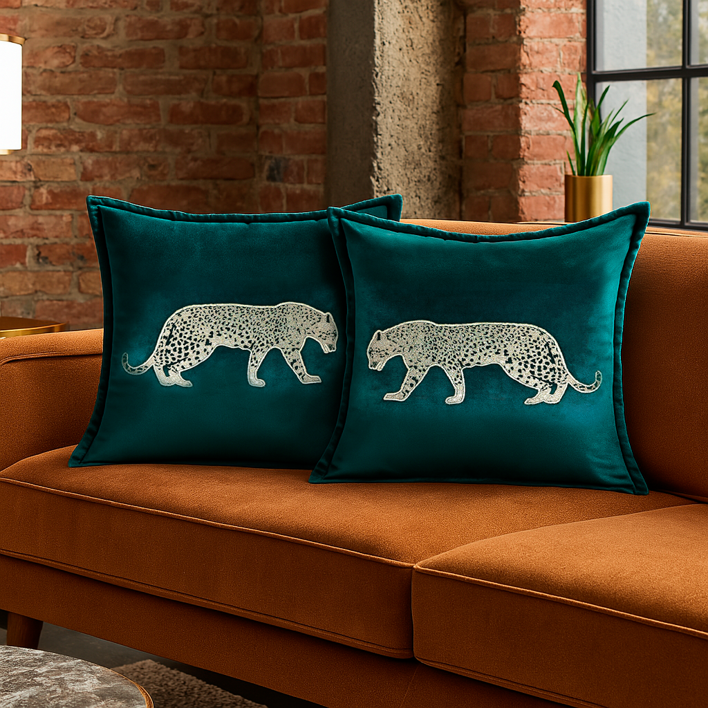Paradus Animal Luxury Decorative Cushion Cover | Set Of 2