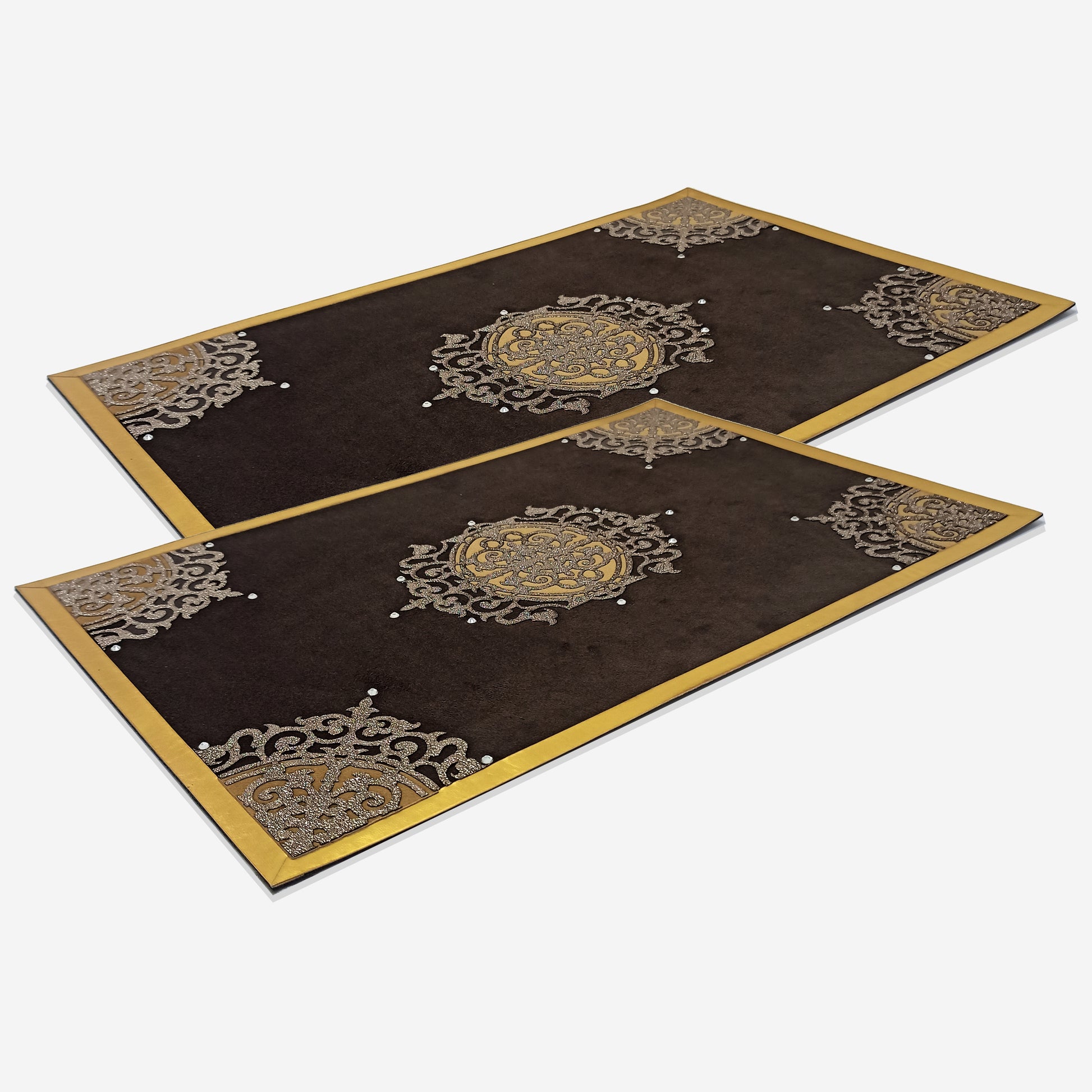 Vetican Decorative Table Placemat | Set Of 2 | Brown