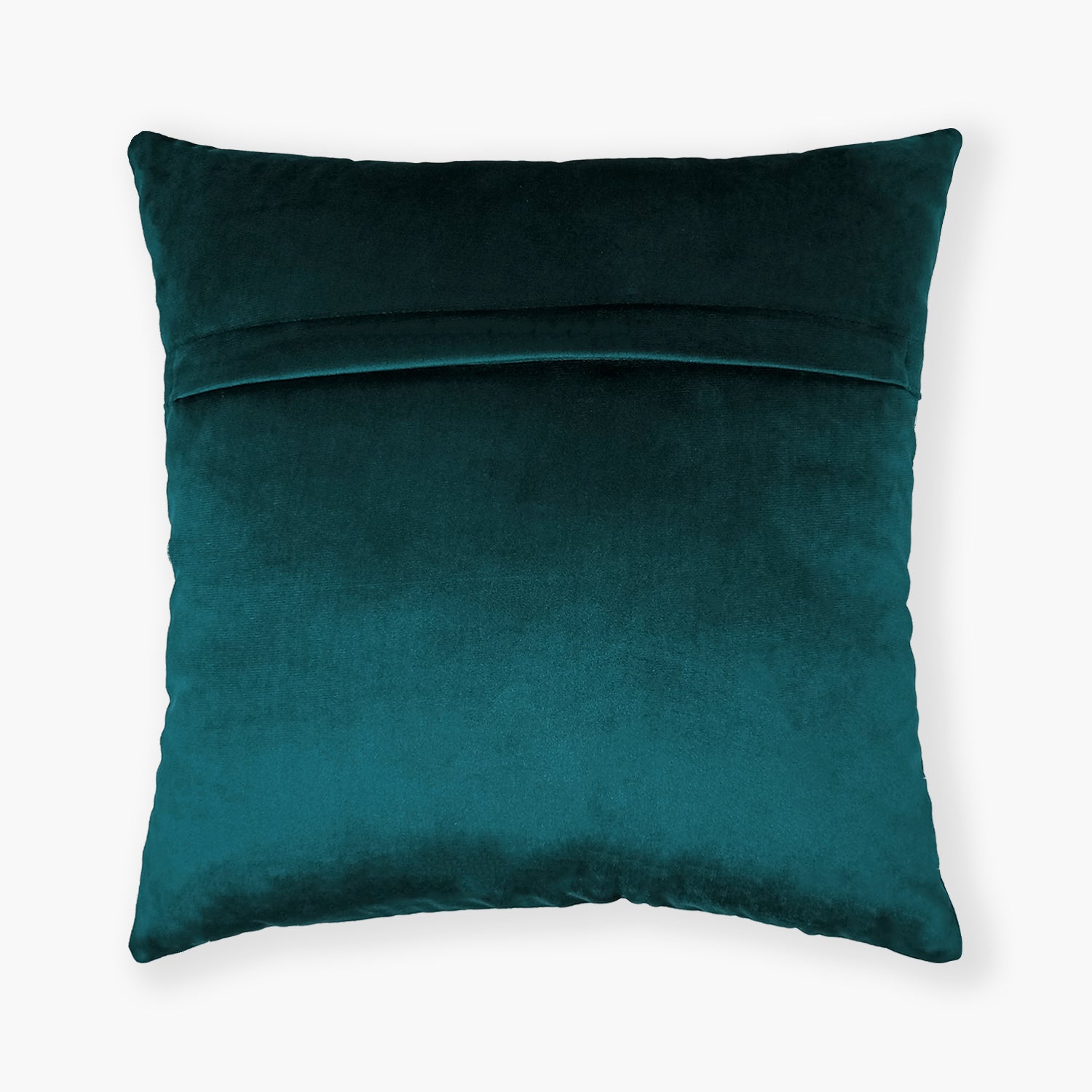 Emerald Green Velvet & Appliqué Pichwai Cow Cushion Cover