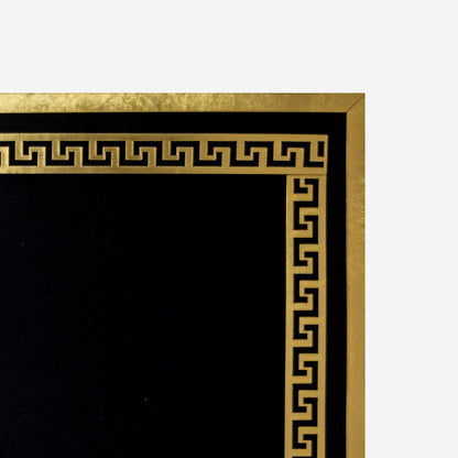 Socrates Decorative Table Placemat | Set Of 2 | Black