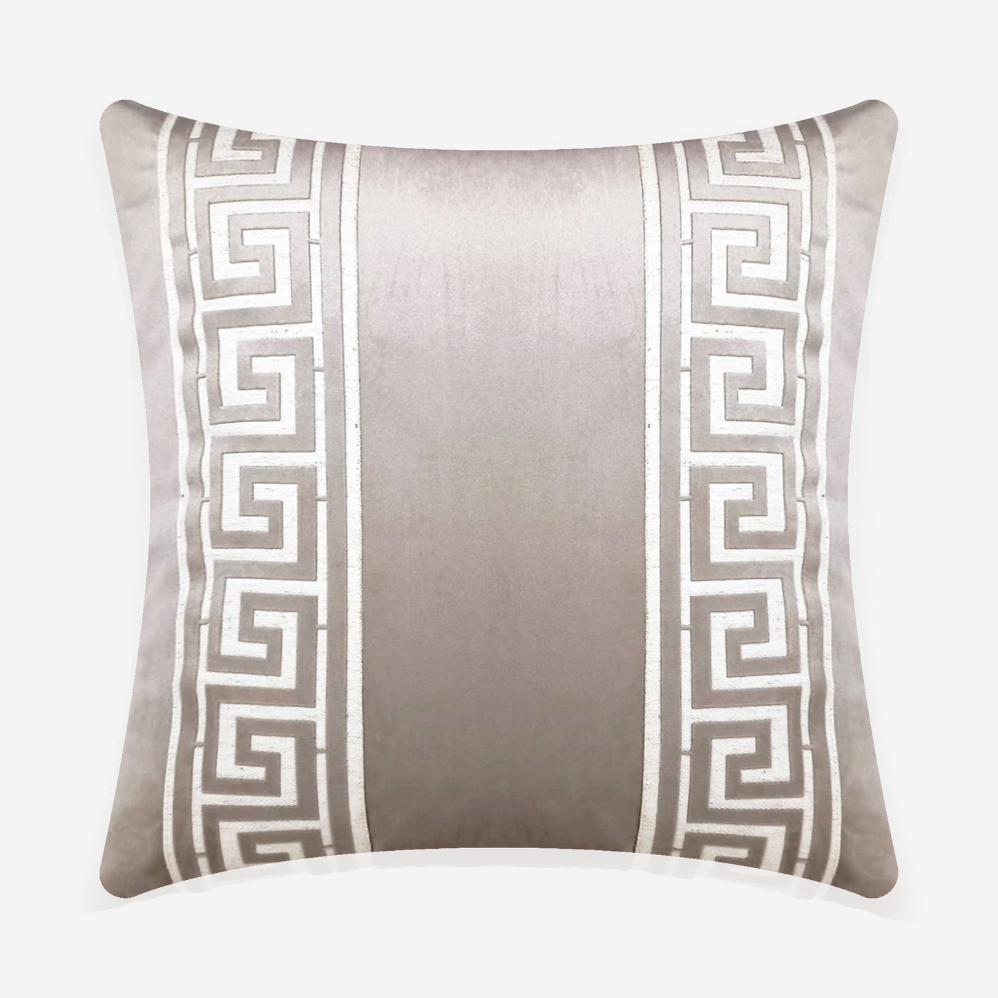 Meandros Greek Key Trim Cushion Cover | Set Of 2