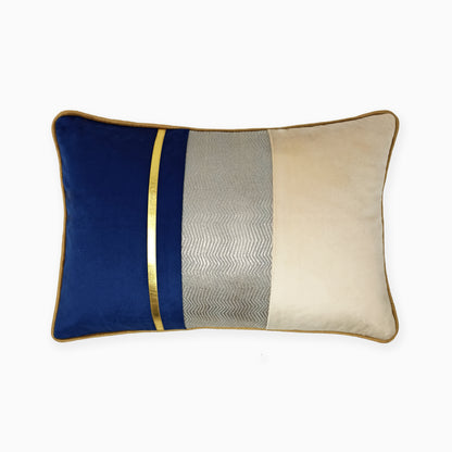 Striped Color-Block Cushion Cover