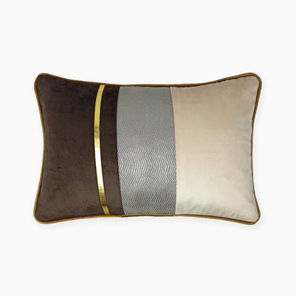 Striped Color-Block Cushion Cover